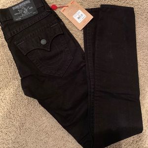 True Religion black skinny jeans NWT